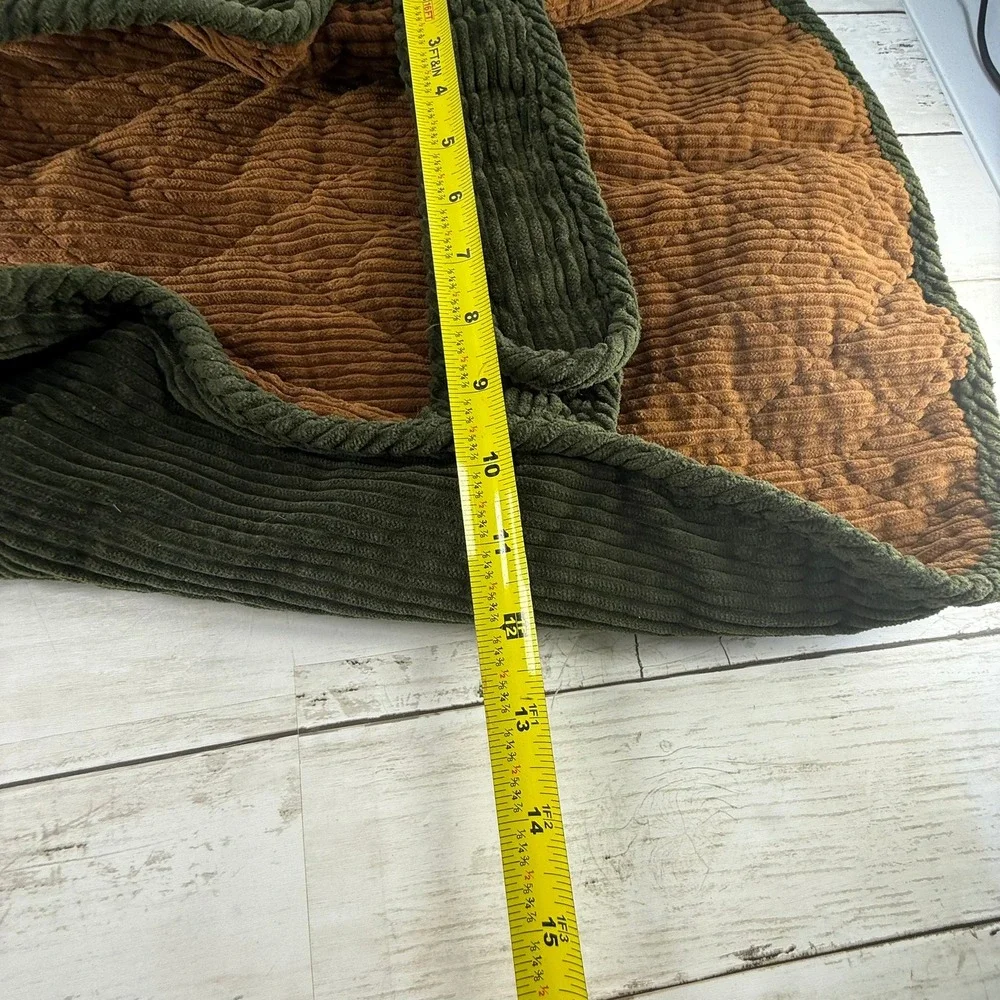 Woolrich‎ Pet Hunter Green Corduroy Dog Coat Jacket Quilted Lining Size Large